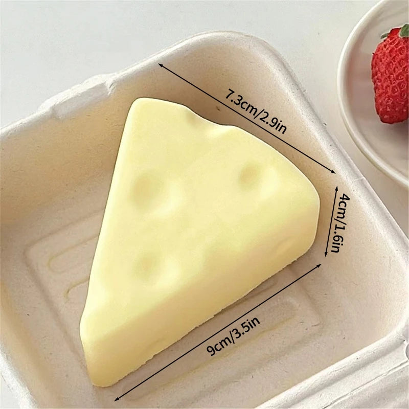 Cheese Squishy Cheese Butter Squishy Fidget Toys Stress Relieving Gifts Funny Party Favors Feel Good Squishy Ornament