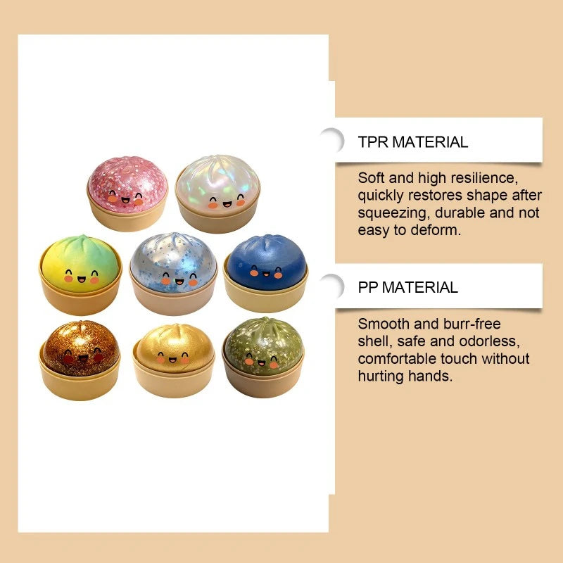 Dumpling Squishy Fidget Toy Squishy Mystery Bun Squishy Gift Ornament Dumplings Squishy Toy Desk Accessiories Dumpling Squishy