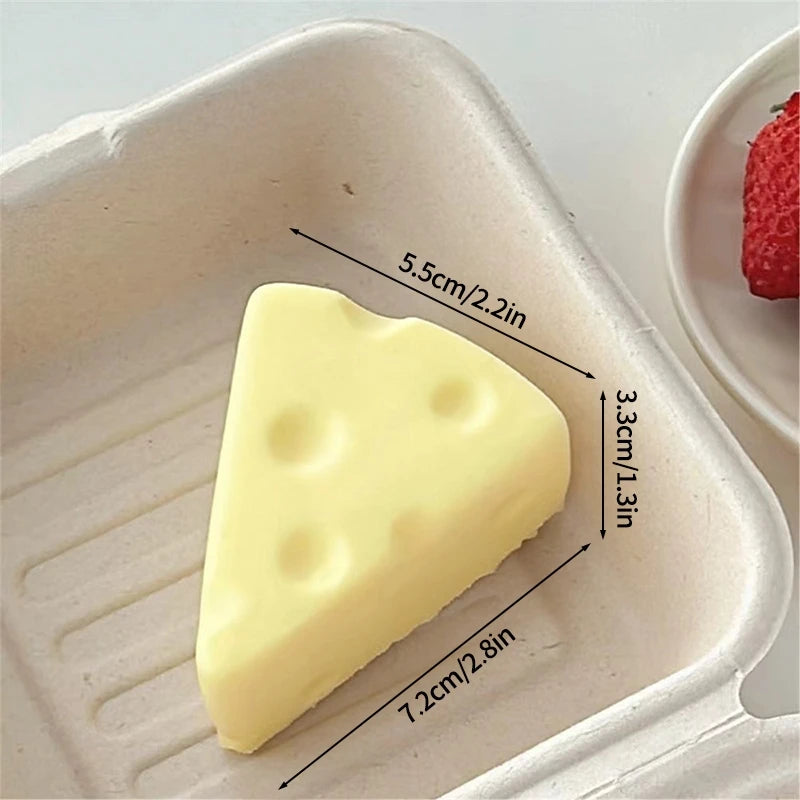 Cheese Squishy Cheese Butter Squishy Fidget Toys Stress Relieving Gifts Funny Party Favors Feel Good Squishy Ornament