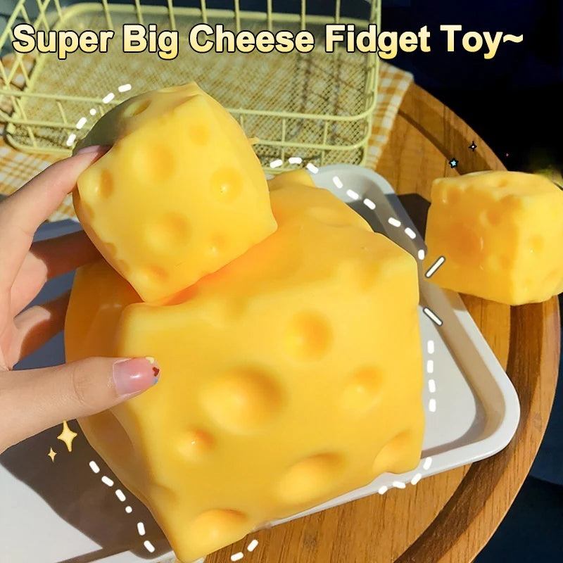 Cheese Squishy Cheese Butter Squishy Fidget Toys Stress Relieving Gifts Funny Party Favors Feel Good Squishy Ornament