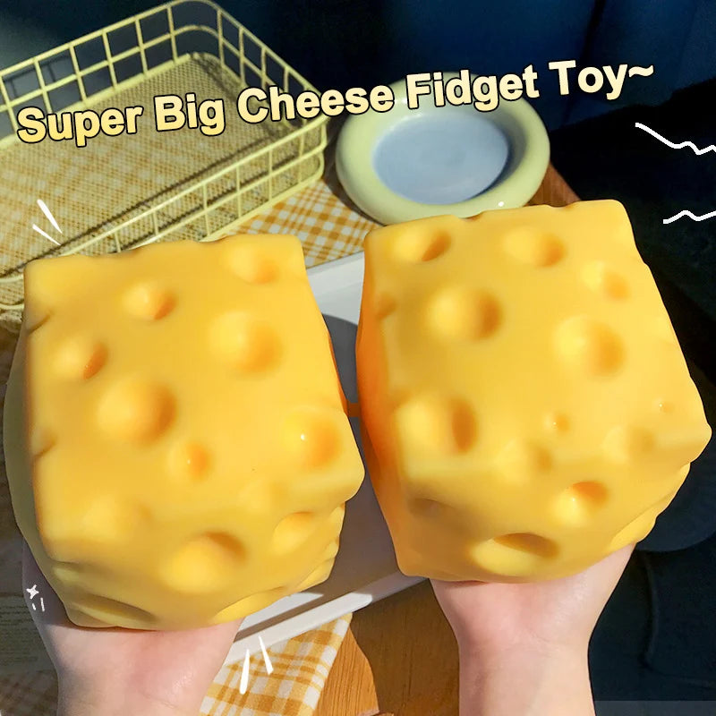 Cheese Squishy Cheese Butter Squishy Fidget Toys Stress Relieving Gifts Funny Party Favors Feel Good Squishy Ornament