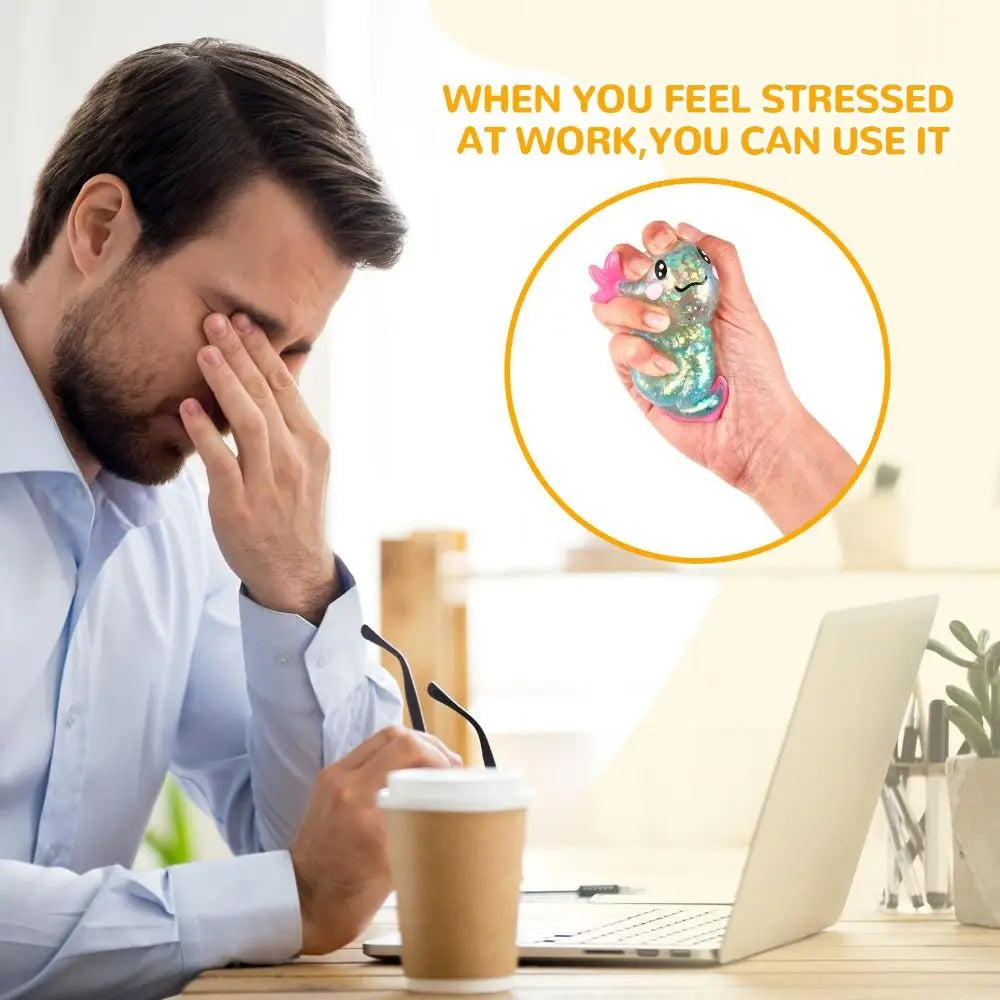 Axolotl Squishy  Fidget Stress Ball