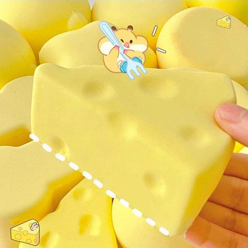 Cheese Squishy Cheese Butter Squishy Fidget Toys Stress Relieving Gifts Funny Party Favors Feel Good Squishy Ornament