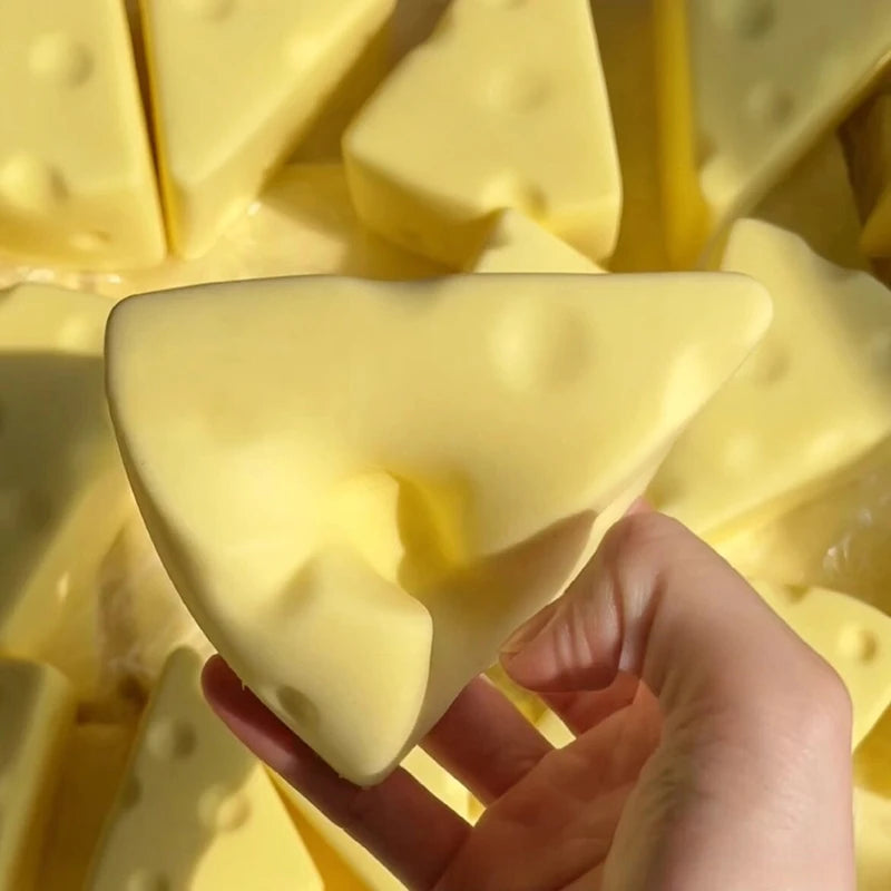 Cheese Squishy Cheese Butter Squishy Fidget Toys Stress Relieving Gifts Funny Party Favors Feel Good Squishy Ornament