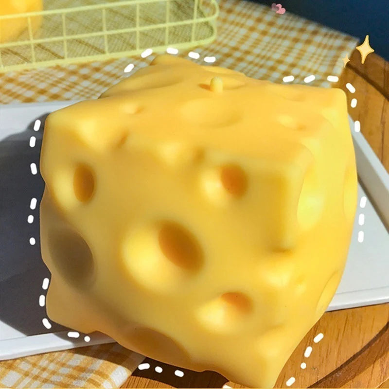 Cheese Squishy Cheese Butter Squishy Fidget Toys Stress Relieving Gifts Funny Party Favors Feel Good Squishy Ornament