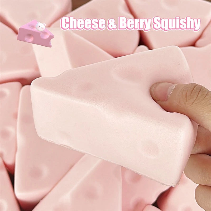 Cheese Squishy Cheese Butter Squishy Fidget Toys Stress Relieving Gifts Funny Party Favors Feel Good Squishy Ornament