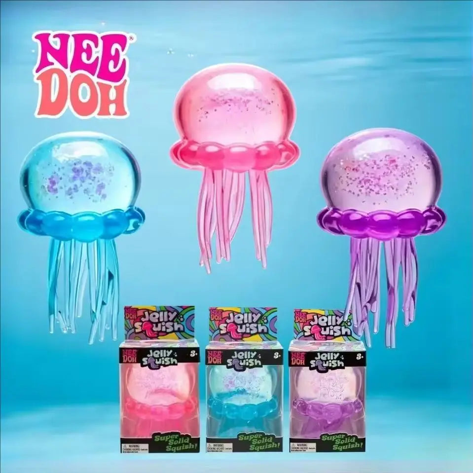 Squishies Nee Doh Jellyfish Squish Toy Fidget Toy Gumdrop Soft Squeeze Squishy Sensory Stress Relief Surprise Blind Box