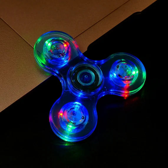 Fidget Spinner Stress Relief Toys Luminous LED Light Fidget Spinner Hand Top Spinners Glow in Dark Light EDC Figet Spiner Finger